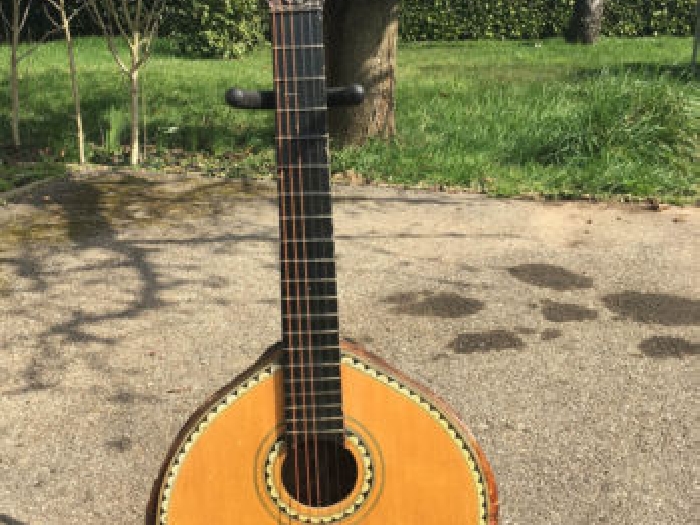 Guitare Vintage  Instrument du Monde avec carapace d'animal  old guitar