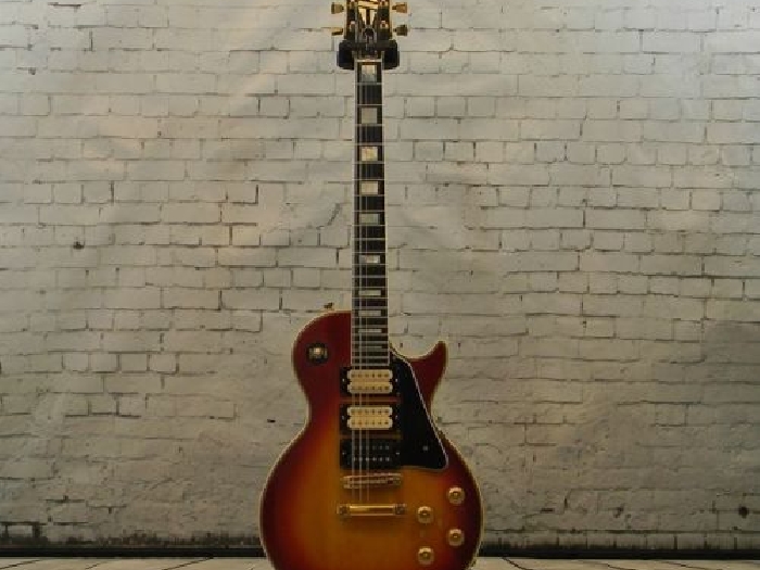 Guitare Electrique Gibson LP Custom HHH 1984 Heritage Cherry Sunburst