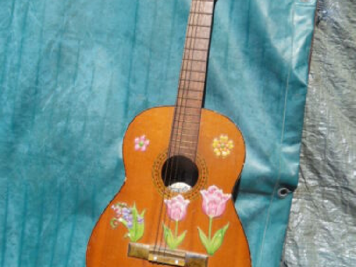 Vintage guitar ALVAREZ  model G2 ancienne guitare deco collection !! deco Peace