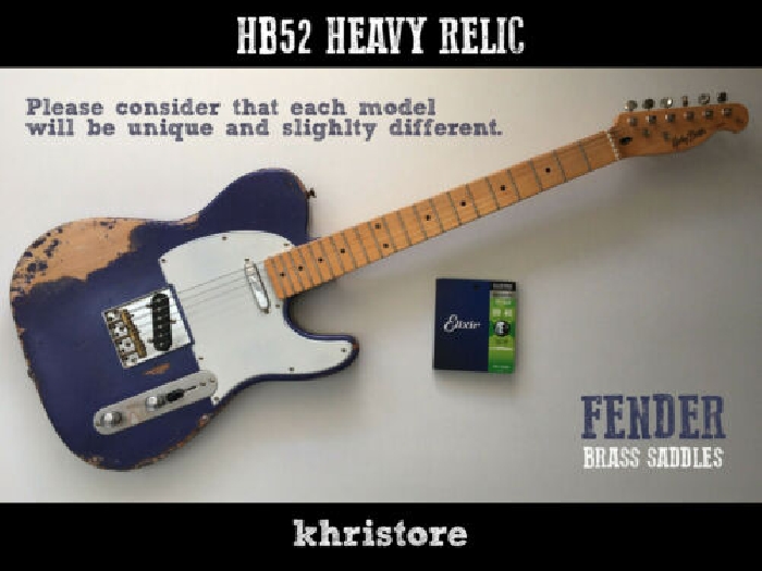 Telecaster Custom Purple Heavy Relic Harley Benton TE-52 Vintage aged Fender
