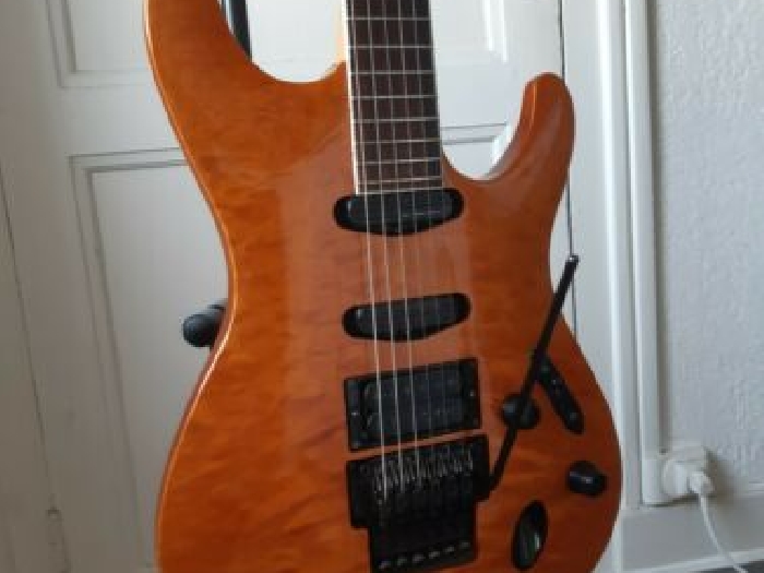 Ibanez FGM400 QM 1997 blond amber Franck Gambale signature