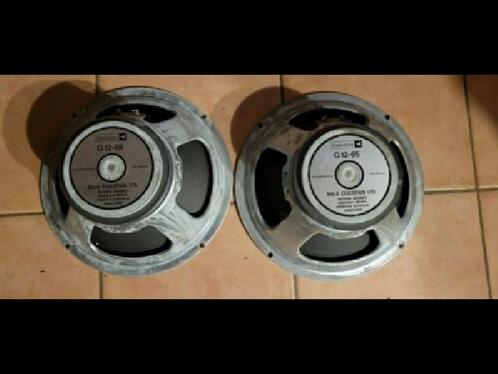Duet - Celestion G12-65 - T3054 - année 1982 - Marshall - 1777 cone - 16ohms