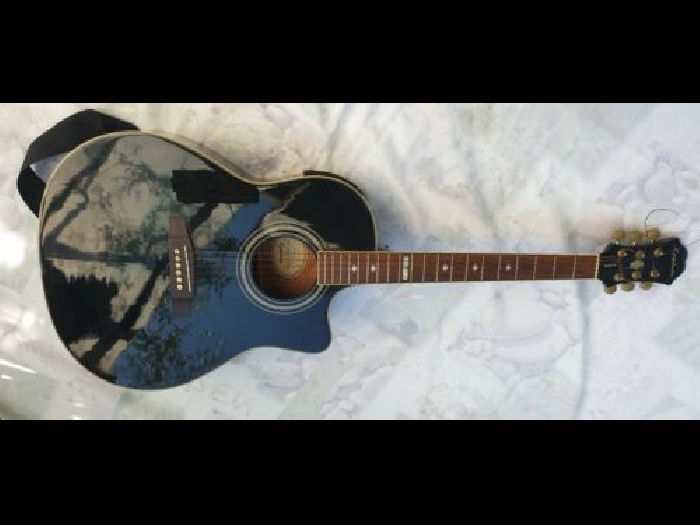 Vintage guitare Epiphone by Gibson AJ 18 SCE EB + écrin