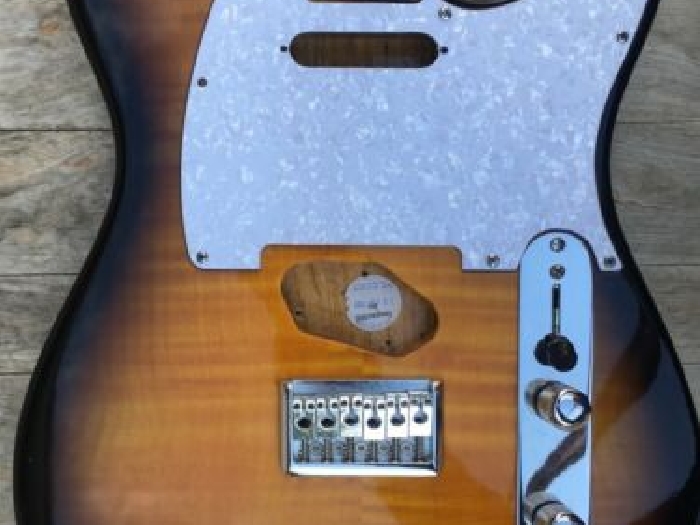 Telecaster guitar Body Sunburst + hardware + pickguard