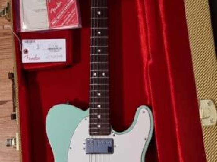Fender American Performer Telecaster Hum Satin Surf Green