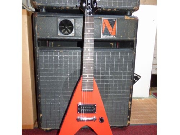 Guitare Electrique Gibson Maestro Mini Flying-V Rouge Venant des USA Curiosité