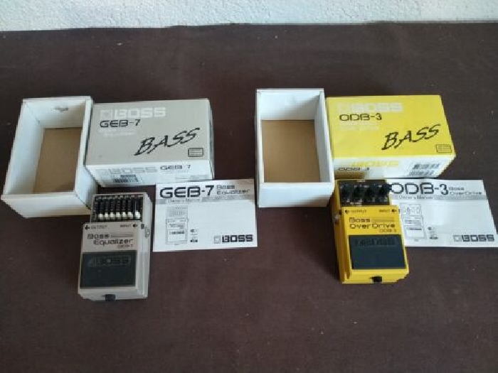 Lot PEDALE BOSS OVERDRIVE BASS ODB-3 Equalizer Geb-7 made in  TAIWAN liv offerte
