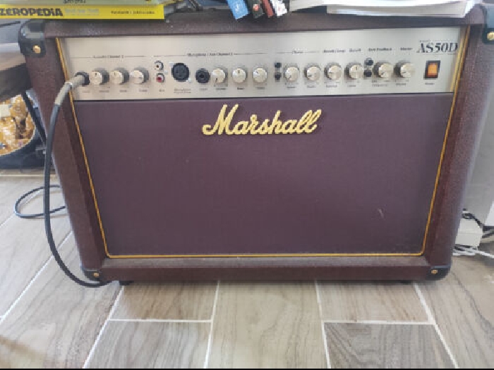 Amplificateur Marshall AS50D acoustique d'occasion (TBE)