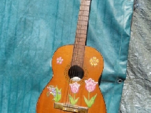 Vintage guitar ALVAREZ  model G2 ancienne guitare deco collection !! deco Peace