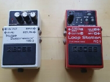 pédale d'effet looper un RC3  et une pédale supressor occasion avec boîte