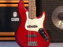 FENDER AMERICAN DELUXE JAZZBASS V CANDY APPLE RED TRANSLUCENT (1996) USA