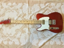 Guitare électrique Squier Fender Telecaster gaucher Dark Metallic Red