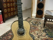 Guitare Erik Hofmann Année 2008 avec  6 Cordes + 2 cordes Théorbées