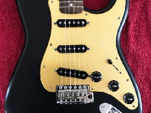Satin Black Custom Stratocaster Anodized With Neck/Bridge Blend Control