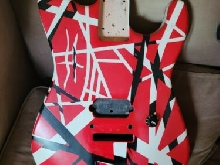 Original fender - EVH Body striped - van halen - red
