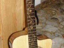 guitare séche de luthier manouche selmer maccaferi grande bouche palissandre 