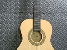 Guitare acoustique et housse 